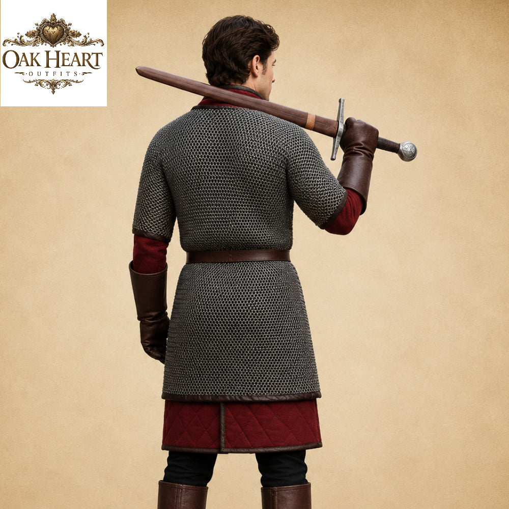 Ren Faire Chainmail Shirt – 8mm Flat Riveted Armor