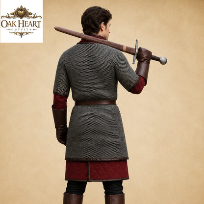 Ren Faire Chainmail Shirt – 8mm Flat Riveted Armor