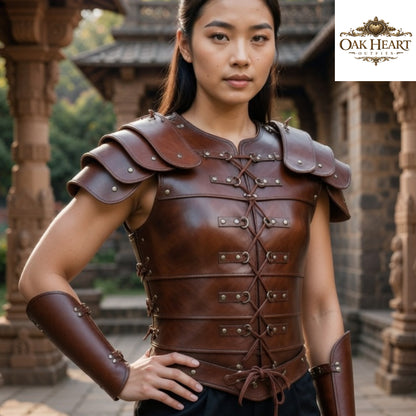 Medieval Leather Lorica Segmentata | Chest Armor Body Suit