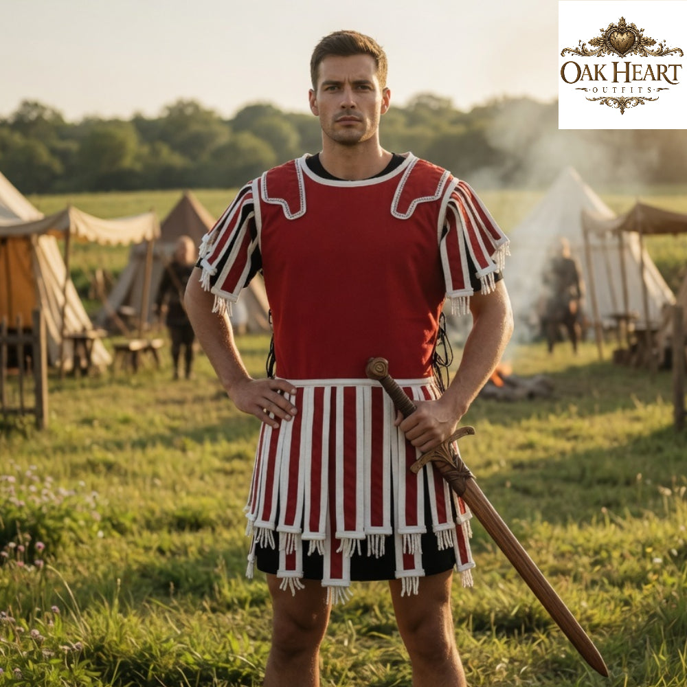 Roman Subarmalis Quilted Vest – Padded Armor for Reenactment