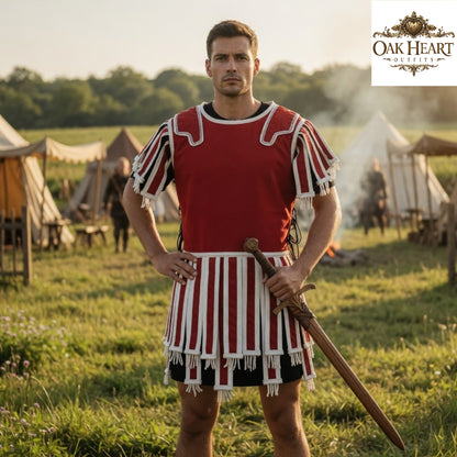 Roman Subarmalis Quilted Vest – Padded Armor for Reenactment