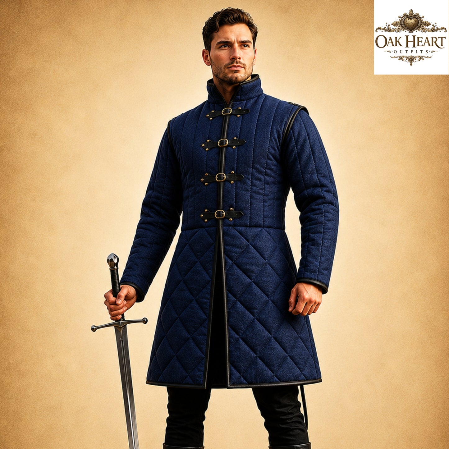 Medieval Ren Faire Cotton Padded Gambeson Jacket