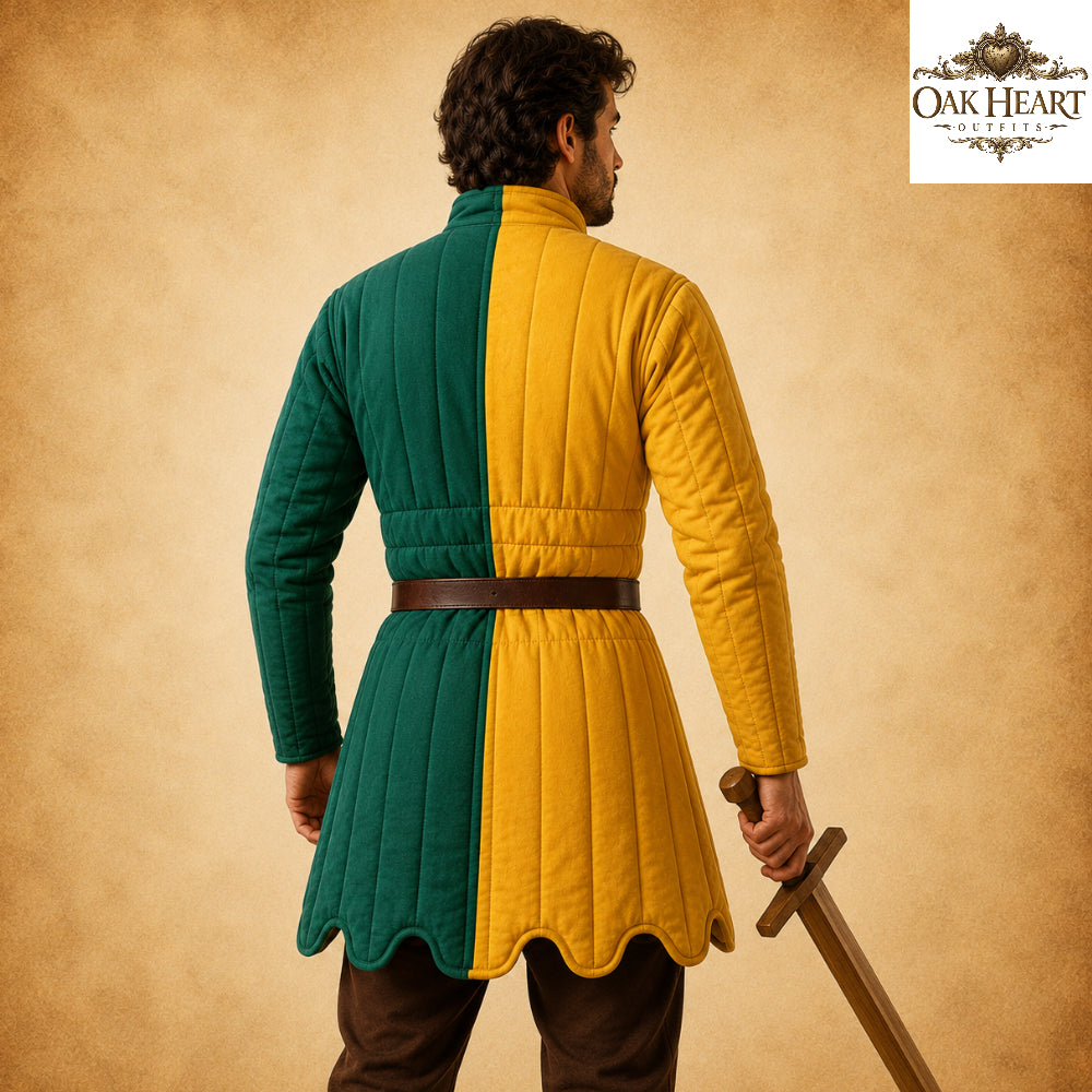 Medieval Padded Gambeson Armor Jacket – Quilted Cotton Viking Aketon