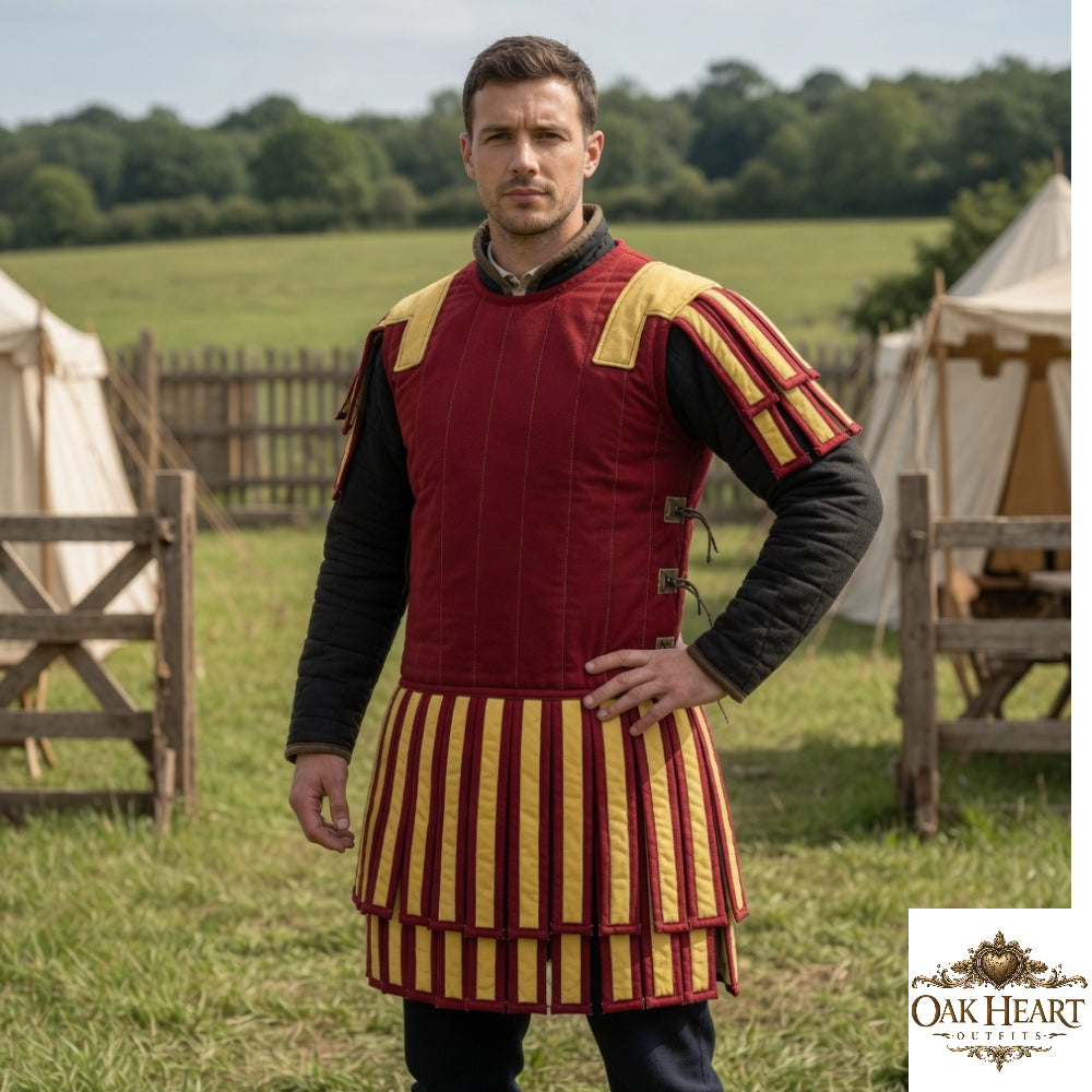 Roman Gladiator Subarmalis Costume – Warrior Quilted Armor Tunic for LARP & Cosplay