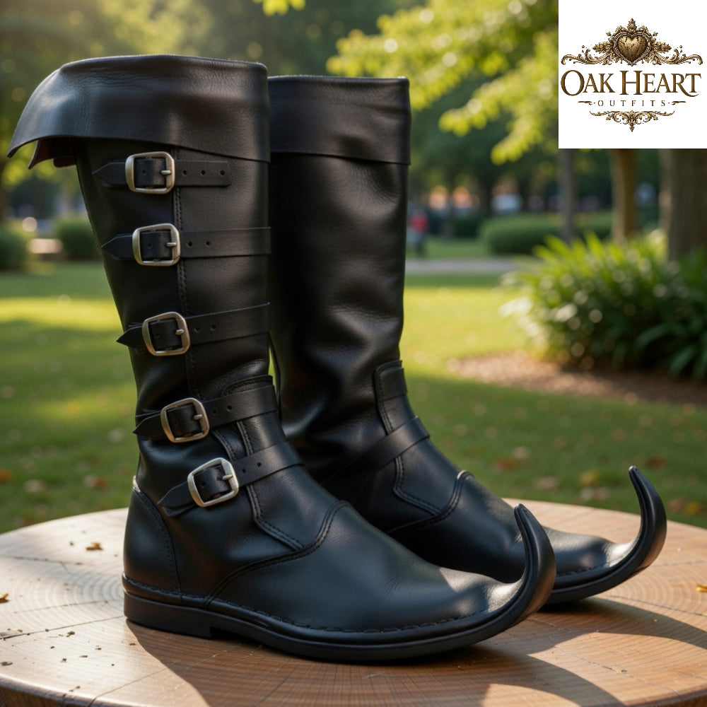Leather Viking Boots – Medieval Renaissance LARP Wear