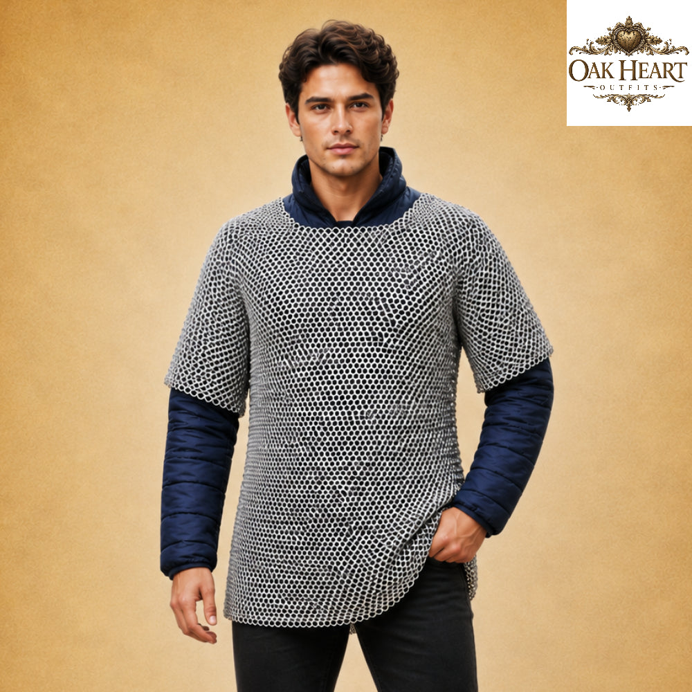 Medieval Chainmail Hauberk – Handmade Butted Ring Armor Shirt