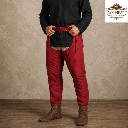 Medieval Padded Linen Leggings – Quilted Chausses for SCA, LARP & HEMA |