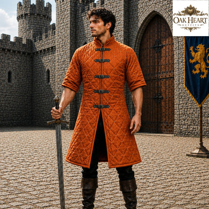 Medieval Gambeson Jacket | Quilted Cotton Armor | LARP SCA Ren Faire Costume