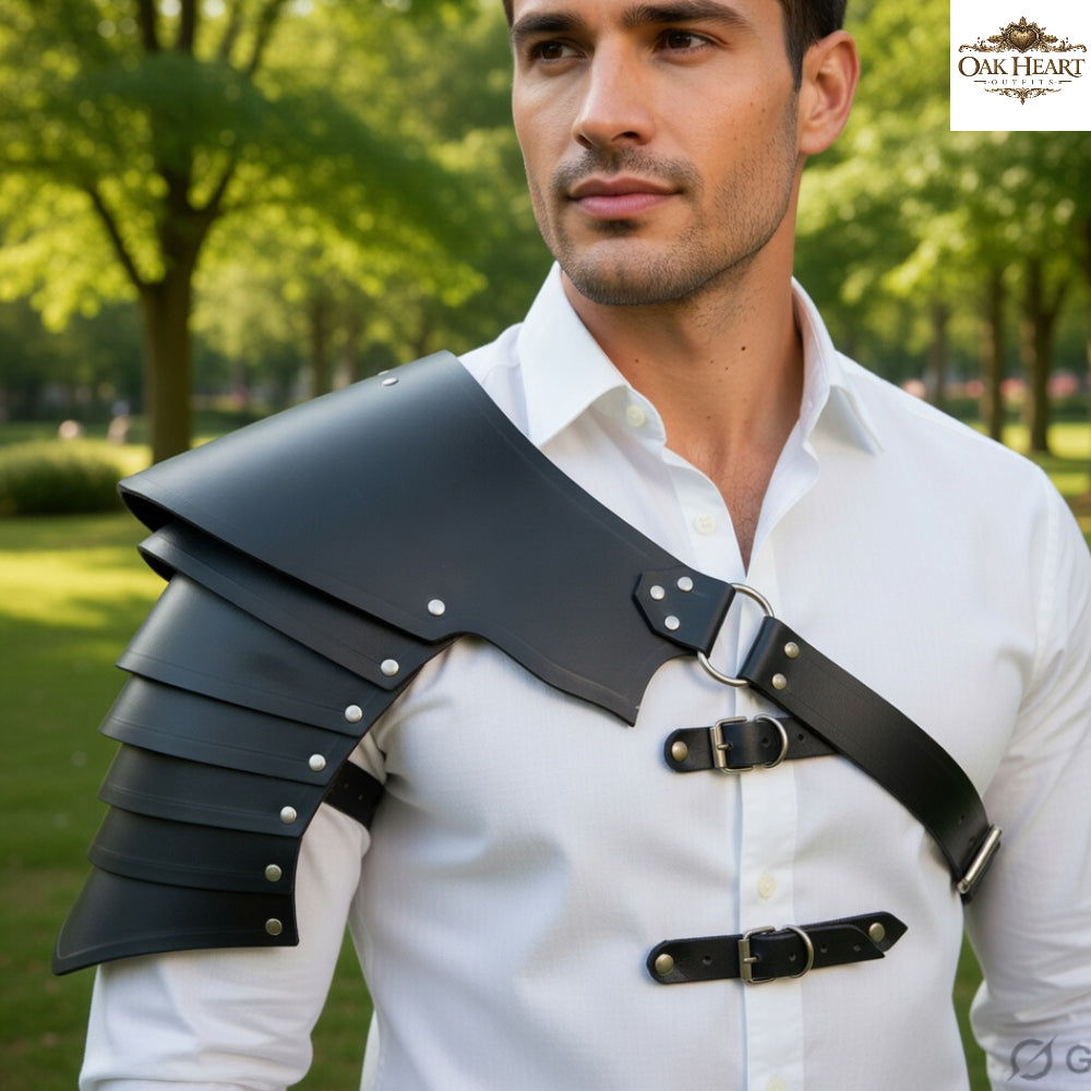 Gladiator Leather Shoulder Armor | Reenactment Costume