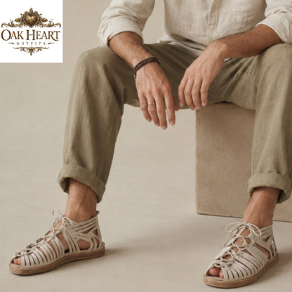 Roman Caligae Sandals | Handmade Leather Gladiator Shoes | Historical Roman Footwear