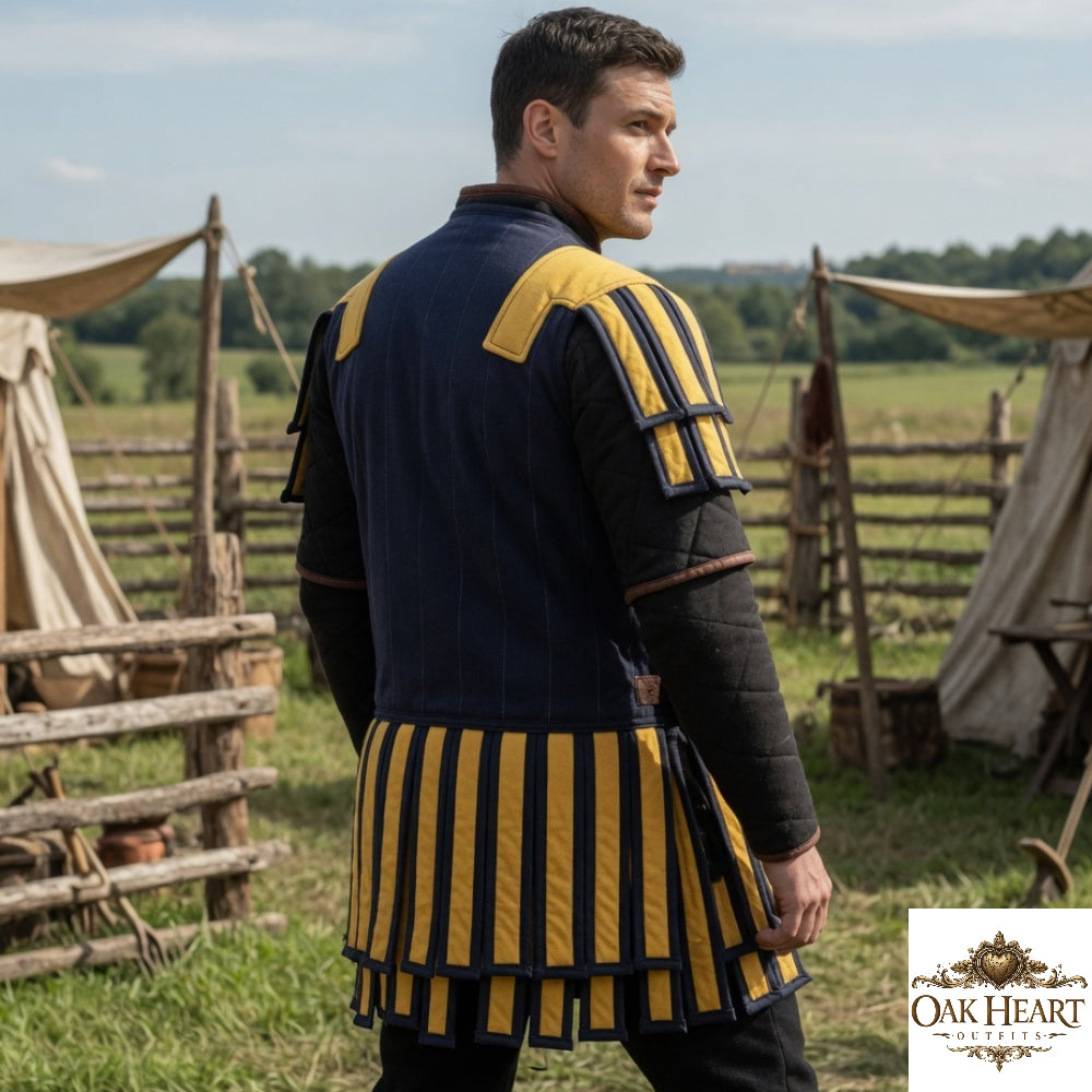 Roman Gladiator Subarmalis Costume – Warrior Quilted Armor Tunic for LARP & Cosplay