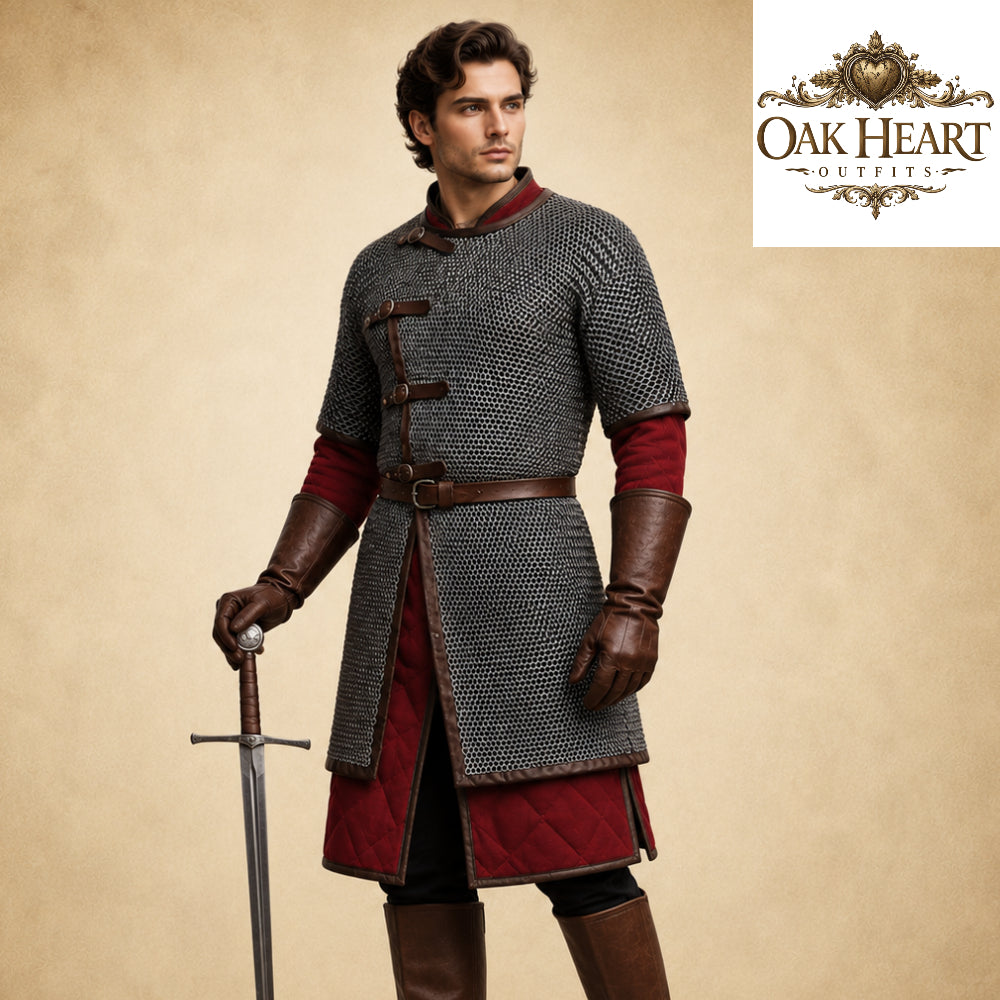 Ren Faire Chainmail Shirt – 8mm Flat Riveted Armor