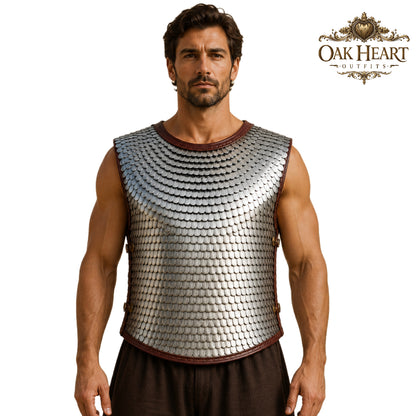 Aluminium Scale Lorica Squamata Armor | Roman Empire Scale Cuirass,