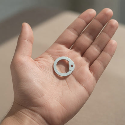 Loose 9mm Chainmail Rings – Flat Riveted Steel Rings with Free Tool for DIY Chainmail