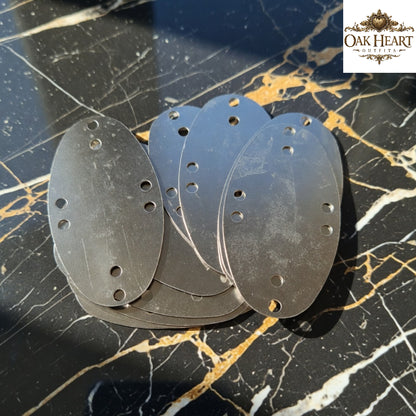 Visby Steel Lamellar Plates Type 5 – 9.3x5.3 cm Medieval Armor Scales