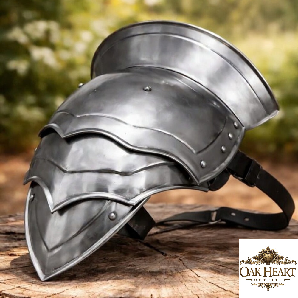 Gladiator Pauldron Steel Shoulder Armor Fantasy Knight Cosplay LARP Costume