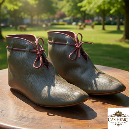 Medieval Leather Viking Shoes – Authentic Turn Shoes for Reenactment & LARP