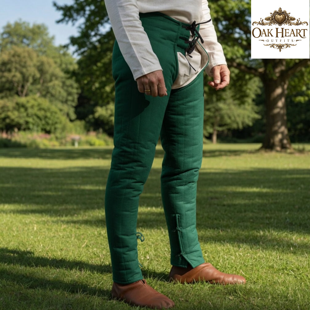 Medieval Leggings – Cotton Chausses for SCA Armor, Gambeson & Maille Hauberk