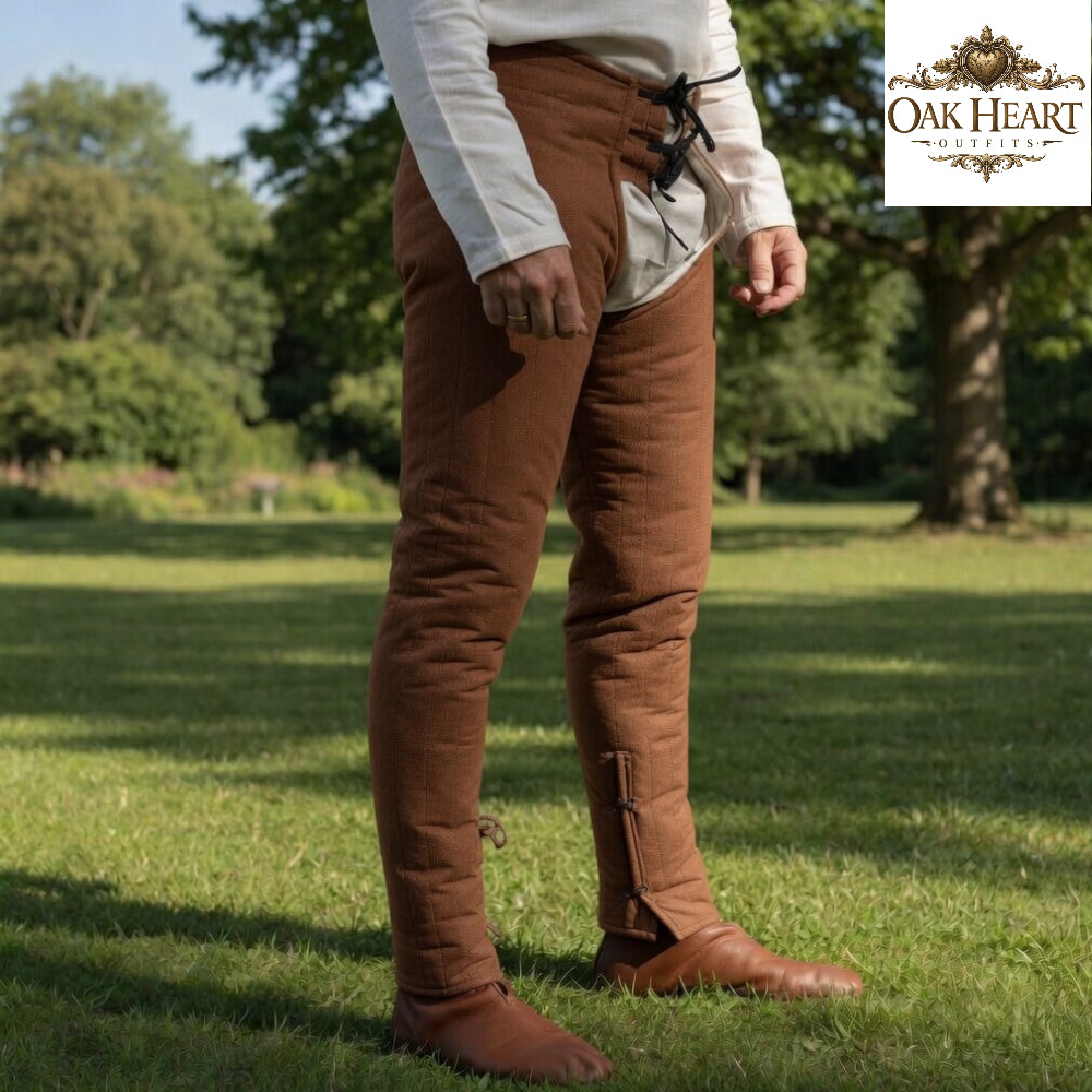 Medieval Leggings – Cotton Chausses for SCA Armor, Gambeson & Maille Hauberk
