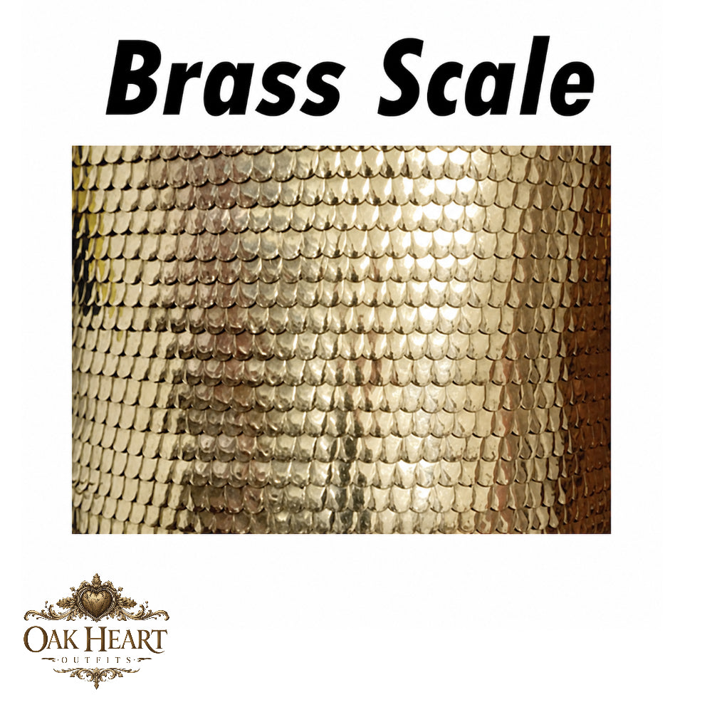 Medieval Brass Lorica Squamata Scale Armor – Roman Warrior Costume with Pteruges