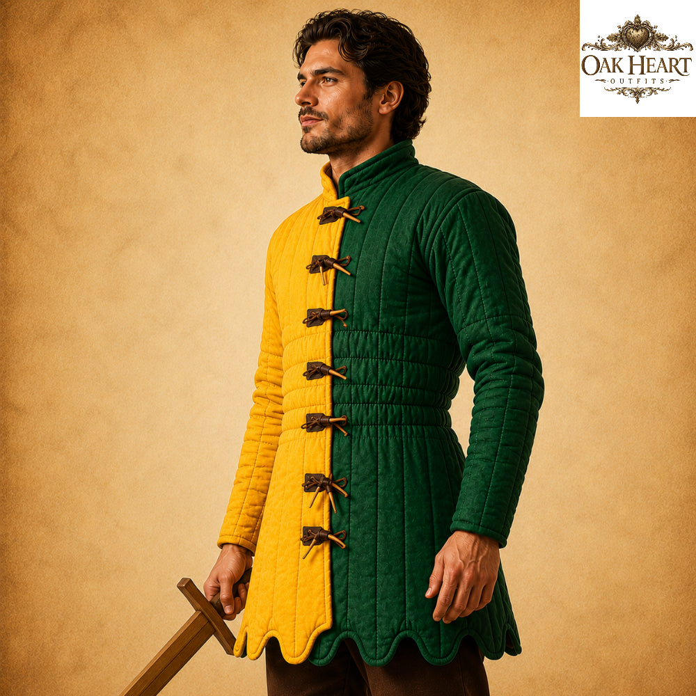 Medieval Padded Gambeson Armor Jacket – Quilted Cotton Viking Aketon