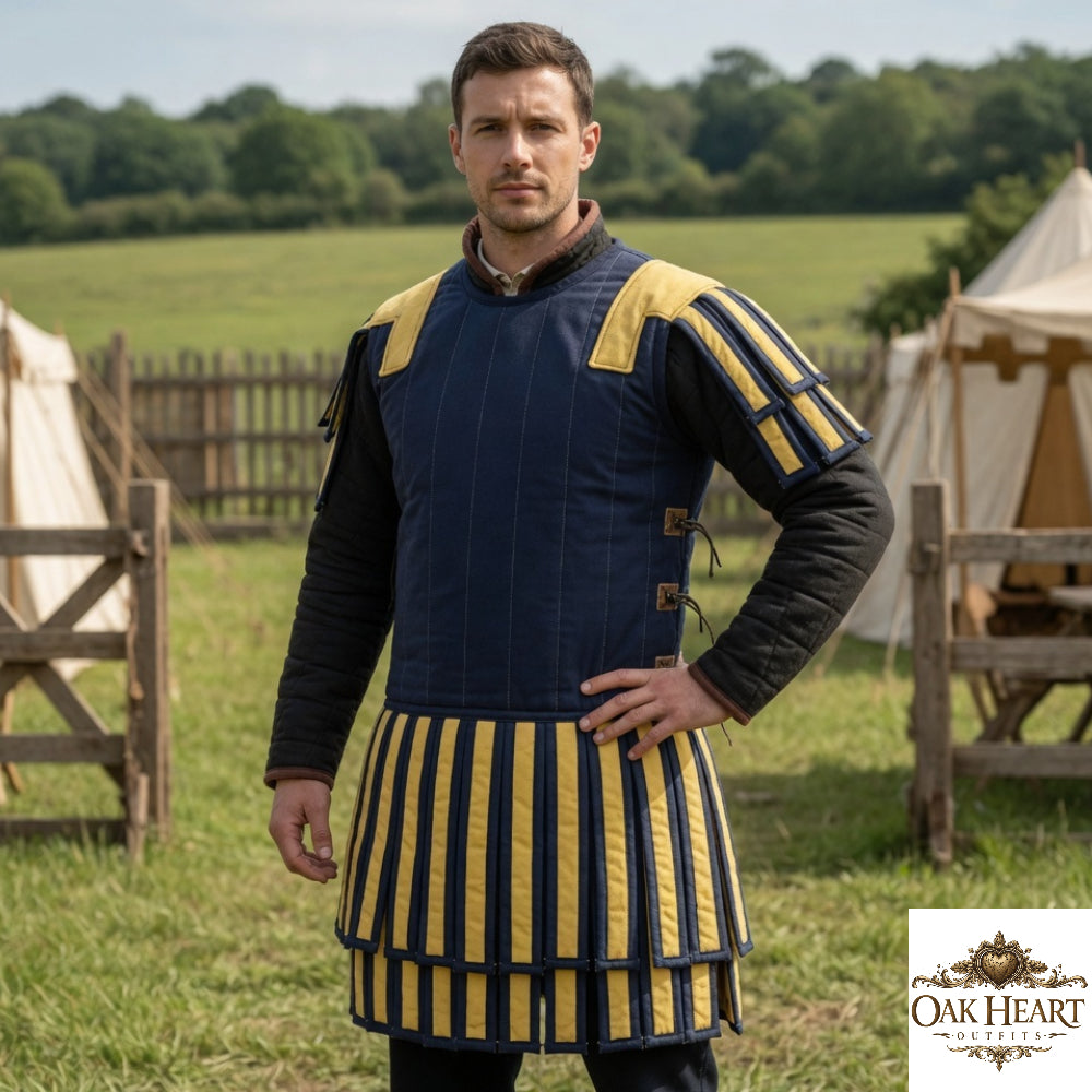 Roman Gladiator Subarmalis Costume – Warrior Quilted Armor Tunic for LARP & Cosplay