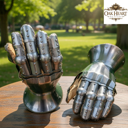 Hourglass Gauntlets – Medieval Knight Armor