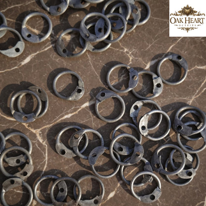 Medieval Riveted Chainmail Rings Steel – Round Armor Repair Rings with Free Tool