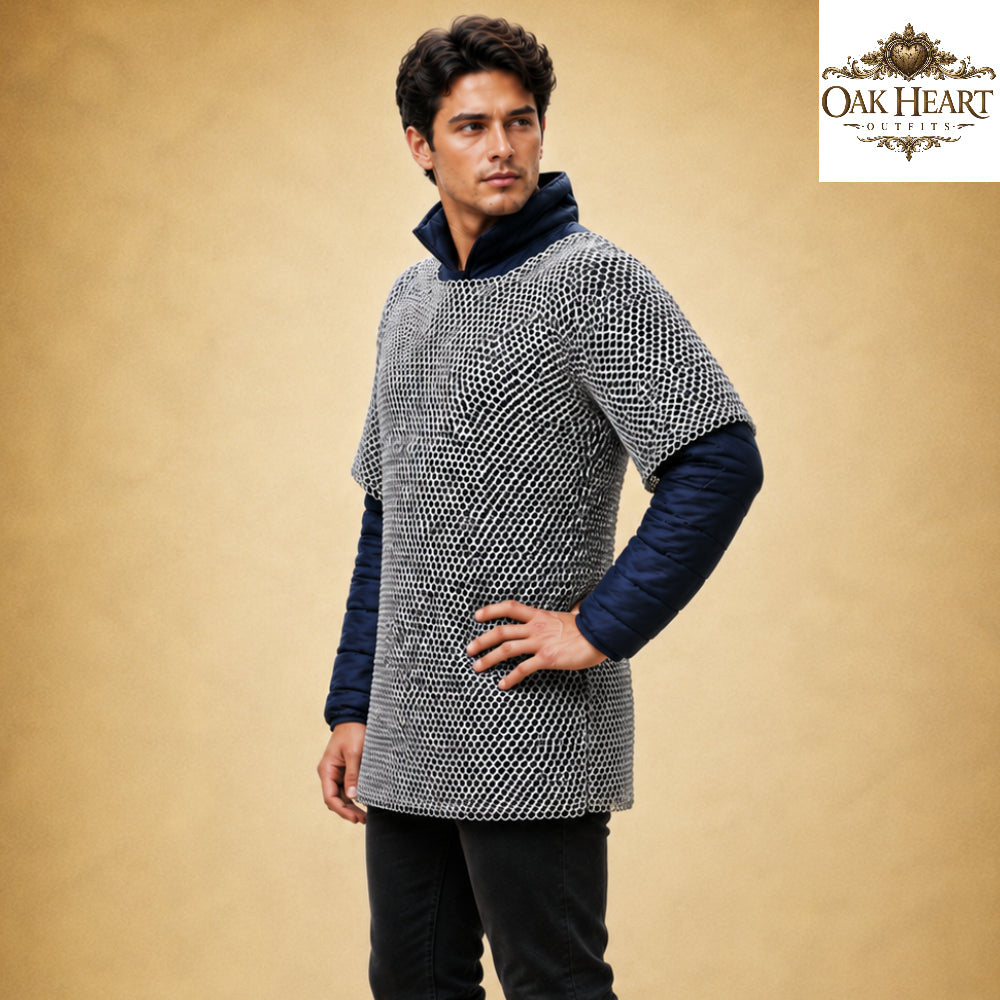 Medieval Chainmail Hauberk – Handmade Butted Ring Armor Shirt