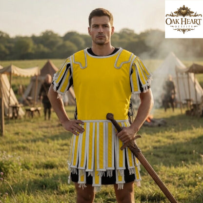 Roman Subarmalis Quilted Vest – Padded Armor for Reenactment