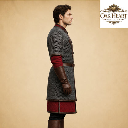 Ren Faire Chainmail Shirt – 8mm Flat Riveted Armor