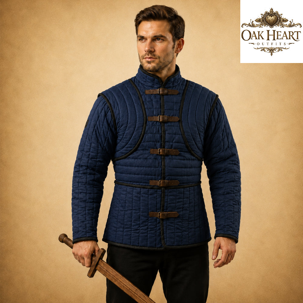Medieval Padded Gambeson Armor – Quilted Medieval Jacket, Viking Armor