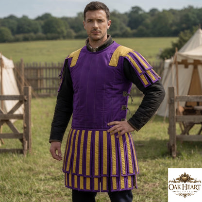 Roman Gladiator Subarmalis Costume – Warrior Quilted Armor Tunic for LARP & Cosplay