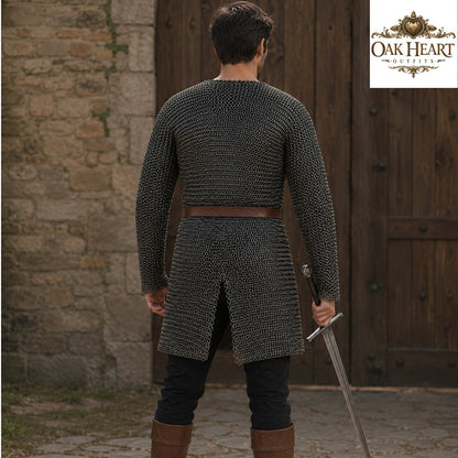 Medieval Chainmail Shirt – 9mm Round Riveted Rings with Flat Washers
