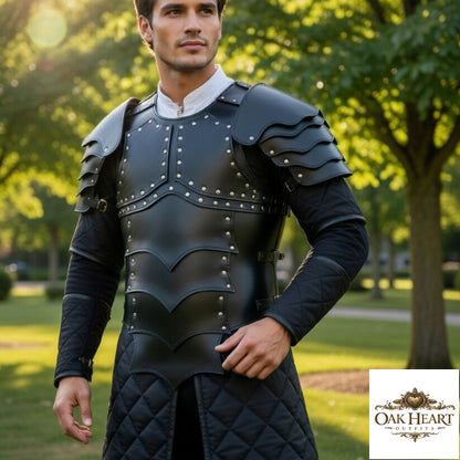 Brown Brigandine Leather Armor | Medieval Costume