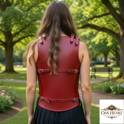 Leather Body Armor Medieval Mercenary | LARP & Ren Faire, Brown