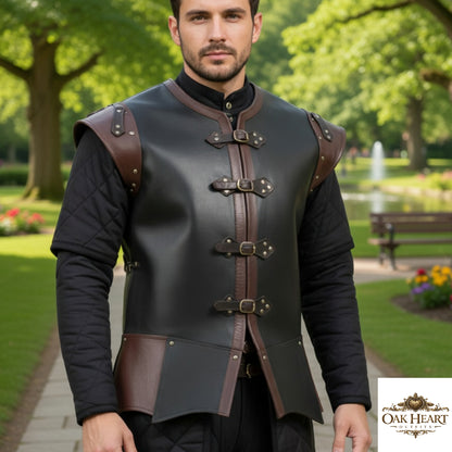 Medieval Leather Armor Jerkin – Ren Faire LARP Costume