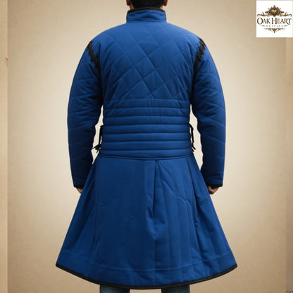 Medieval Padded Gambeson Jacket – Quilted Cotton Armor for LARP, Cosplay, SCA & Reenactment
