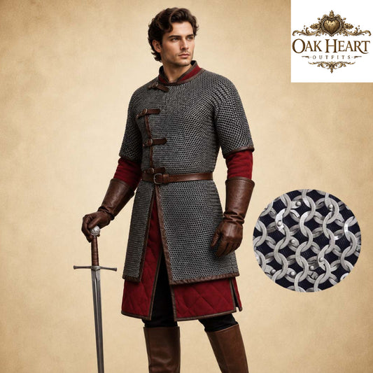 Ren Faire Chainmail Shirt – 8mm Flat Riveted Armor