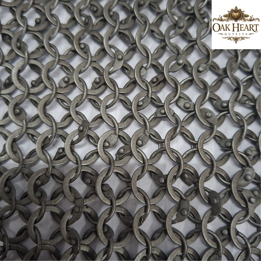 Medieval Chainmail Shirt – 9mm Round Riveted Rings with Flat Washers
