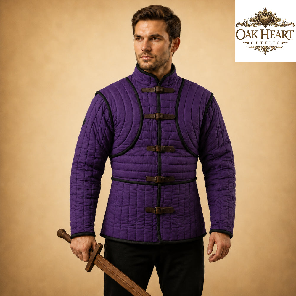 Medieval Padded Gambeson Armor – Quilted Medieval Jacket, Viking Armor