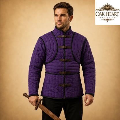 Medieval Padded Gambeson Armor – Quilted Medieval Jacket, Viking Armor