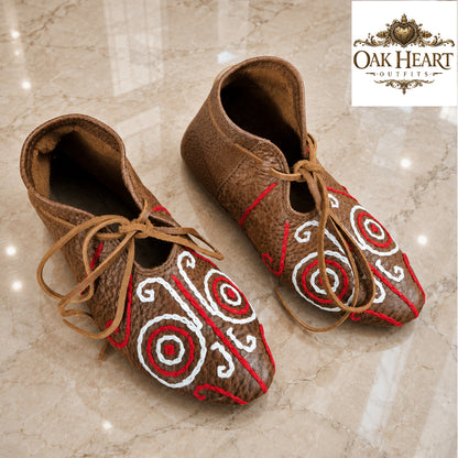 Medieval Viking Leather Shoes – Renaissance Faire, LARP & Historical Costume Footwear