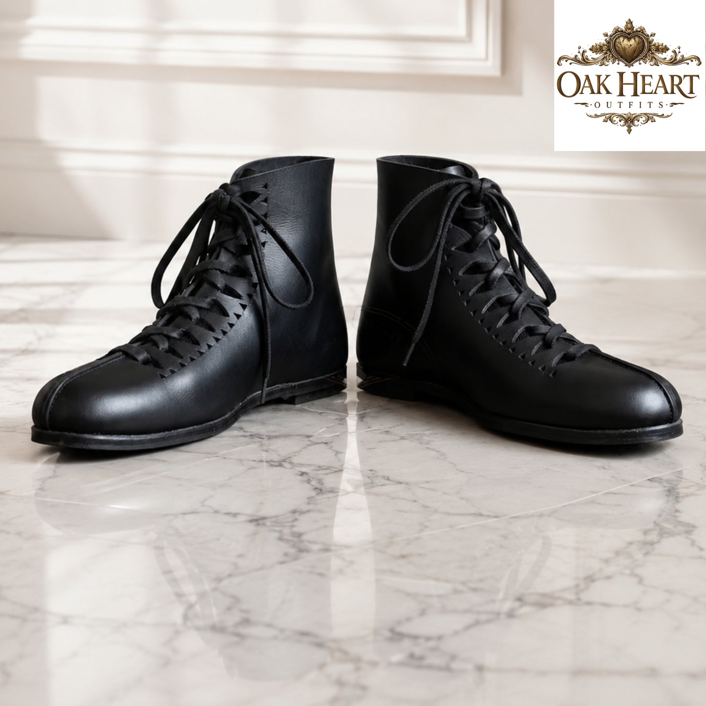 Vindolanda Boots Handmade Leather Viking Shoes, Medieval Ankle Boots for LARP, SCA, Roman Reenactment & Ren Faire