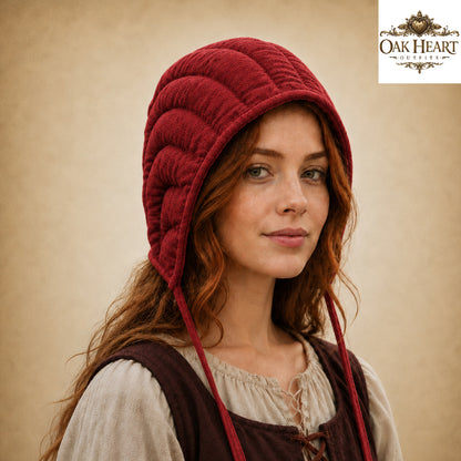 Medieval Padded Arming Cap for Armor & Ren Faire