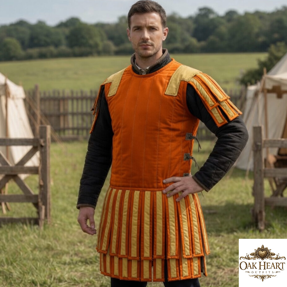 Roman Gladiator Subarmalis Costume – Warrior Quilted Armor Tunic for LARP & Cosplay