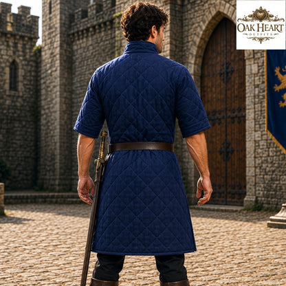 Medieval Gambeson Jacket | Quilted Cotton Armor | LARP SCA Ren Faire Costume