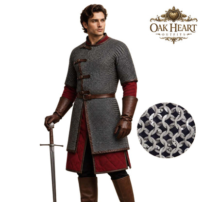 Ren Faire Chainmail Shirt – 8mm Flat Riveted Armor