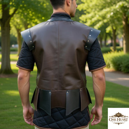 Medieval Leather Armor Jerkin – Ren Faire LARP Costume