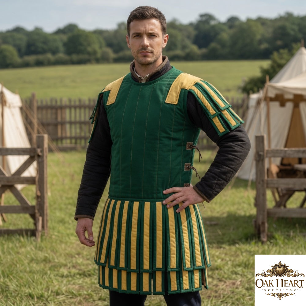 Roman Gladiator Subarmalis Costume – Warrior Quilted Armor Tunic for LARP & Cosplay